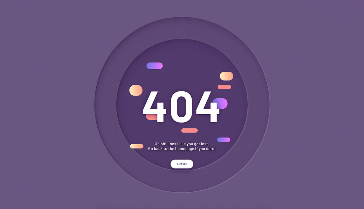 Daily UI 8 - 404 Page